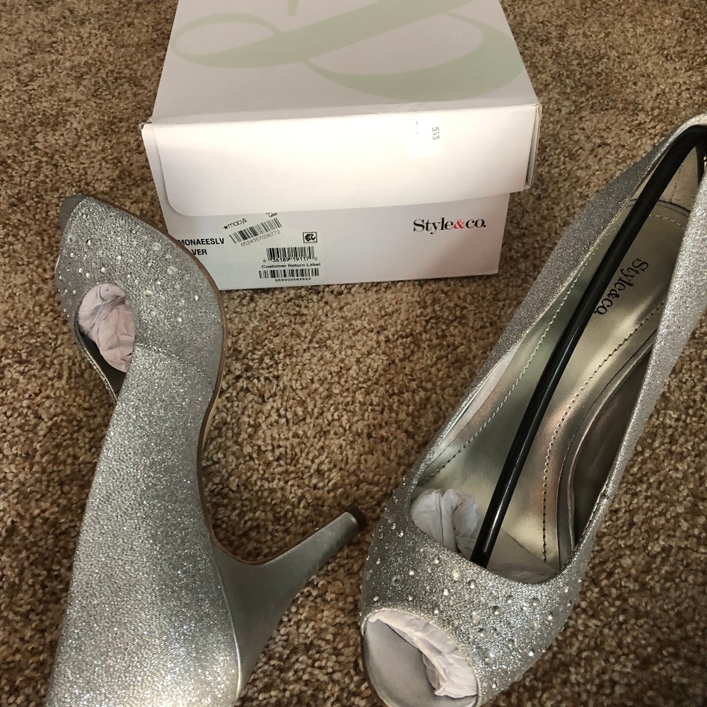 Silver Dress Heels